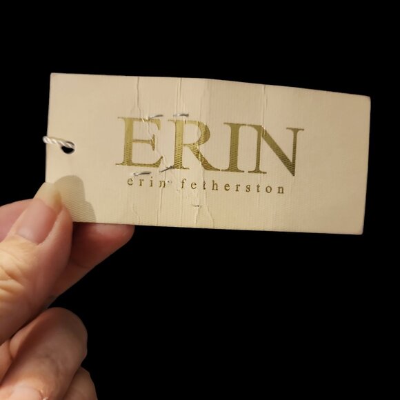 Size 0 Erin Featherston Black & White Formal NWT Unworn Stripes Polka Dots - Picture 5 of 8